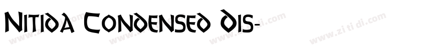 Nitida Condensed Dis字体转换